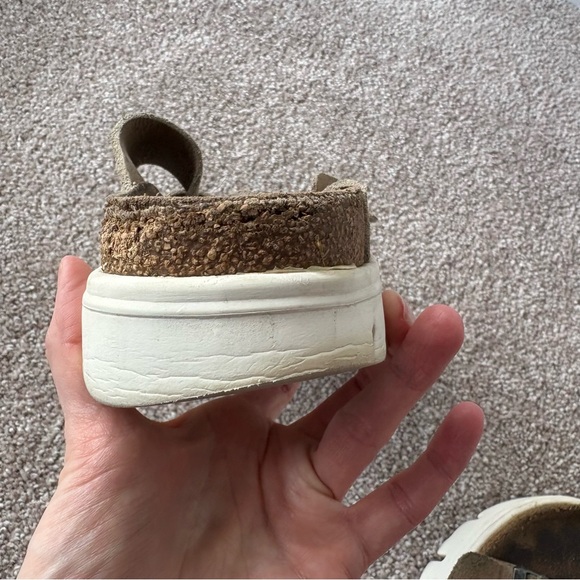 Papillio Birkenstock Women's Arizona Chunky Suede Platform Sandals Warm Sand 39 - Picture 7 of 7